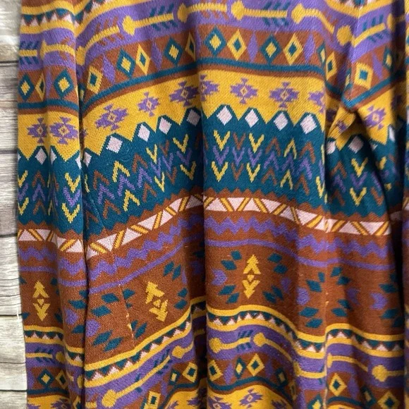 Savanna Jane Large The Bella Tarwin Aztec Cardigan Southwestern Open Front - Picture 5 of 6